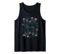 Bloom Night Flower Mystical Whimsigoth Art Episodic Drawing Tank Top