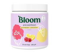 Bloom Nutrition Pre-Workout Drink Mix with Beta Alanine, Ginseng & L-Tyrosine, Green Tea Extract Caffeine, Amino Acid Blend, Sugar-Free Powder, Raspberry Lemonade