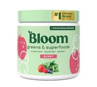 Bloom Nutrition Super Greens Powder Berry (30 Servings) Blends Probiotics, Digestive Enzymes, Spirulina, and Chlorella to Support Women’s Gut Health, Reduce Bloating, and Improve Digestion Naturally