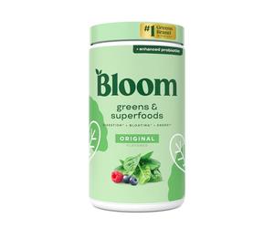 Bloom Nutrition Super Greens Powder Original (60 Servings) Blends Probiotics, Digestive Enzymes, Spirulina, and Chlorella to Support Women’s Gut Health, Reduce Bloating, and Boost Digestion Naturally