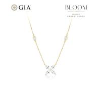 BLOOM Paris 18ct Yellow Gold 1.48ct Lab Grown Diamond Marquise Station Necklace