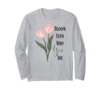 Bloom Pink Tulip Aesthetic Long Sleeve T-Shirt