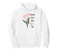 Bloom Pink Tulip Aesthetic Pullover Hoodie