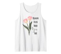 Bloom Pink Tulip Aesthetic Tank Top