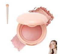 Bloom Powder - Bloom Up Baked Highlighting Blush, Soft Pinch Glitter Powder Blush, Natural Finish - Buildable Color, Long Last Natural Complexion, Shape, Contour & Highlight (4#)