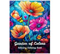 Bloom & Relax: A Flower Coloring Book for Stress Relief