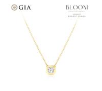 BLOOM Seville 14ct Yellow Gold Seamless 0.30ct Lab Grown Diamond Square Radiant Pendant