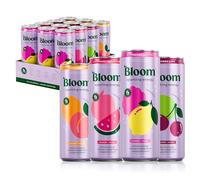 Bloom Sparkling Energy Drink - Natural Caffeine, No Sugar, 180 mg Caffeine - Antioxidant Rich with Green Coffee Bean, Green Tea Extract, Prebiotics - Wellness Drink for Focus and Metabolism