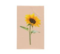 Bloom Sunflower Printing Waffle Premium Kitchen Towels Quick Drying Super Absorbent,Multi Purpose Cleaning Towels Gift