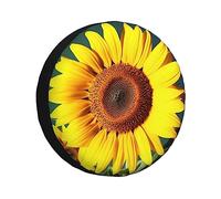 Bloom Sunflower Spare Tire Cover Waterproof Dustproof Wheel Tire Cover Protector For Trailer Rv Suv 17 Inch