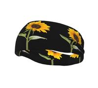 Bloom Sunflower Unisex Head band - Dry Head Tie - Sports Sweatband - Ideal for Running, Football, Tennis