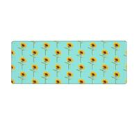 Bloom Sunflower Washable Keyboard Mat Oversized Desk Pad for Easy Cleaning and Enhanced Workspace