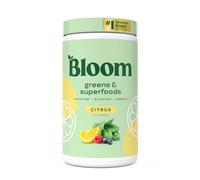 Bloom Super Greens Powder Citrus (60 Servings) Combines Probiotics, Digestive Enzymes, Spirulina, and Chlorella to Support Women’s Gut Health, Reduce Bloating, and Promote Healthy Digestion Naturally