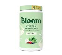 Bloom Super Greens Powder Coconut (60 Servings) Combines Probiotics, Digestive Enzymes, Spirulina, and Chlorella to Support Women’s Gut Health, Ease Bloating, and Promote Healthy Digestion Naturally
