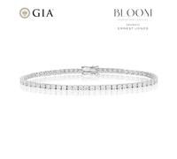 BLOOM The Tennis Collection 18ct White Gold 5ct Lab Grown Diamond Tennis Bracelet