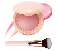 Bloom up Baked Highlighting Blush, Baked Blush, Powder Blus for Cheeks,Pink Luminous Blus h Makeup,Soft Pinch Luminous Blushs, Natural Finish - Buildable Color, Shape, Contour & Highlight (03#)