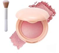 Bloom up Baked Highlighting Blush, Soft Luminous Blush, 6 Shades, Natural Finish - Buildable Color, Shape, Contour & Highlight, Long Last Natural Complexion, for All Skin Tones (#03)
