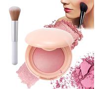 Bloom up Baked Highlighting Blush,Soft Luminous Blush,Powder Blushes,Natural Finish Buildable Color,Shape,Contour & Highlight (06#)