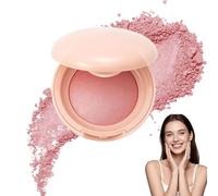 Bloom up Baked Highlighting Blush, Soft Pinch Glitter Powder Blush, Long Last Natural Complexion, Shape, Contour & Highlight(B)
