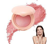 Bloom up Baked Highlighting Blush, Soft Pinch Glitter Powder Blush, Long Last Natural Complexion, Shape, Contour & Highlight(D)