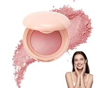 Bloom up Baked Highlighting Blush, Soft Pinch Glitter Powder Blush, Long Last Natural Complexion, Shape, Contour & Highlight(E)