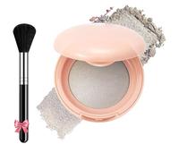 Bloom Up Baked Highlighting Blush, Soft Pinch Glitter Powder Blush, Natural Finish - Buildable Color, Shape, Contour & Highlights (#01-Blossom)