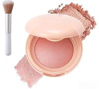 Bloom up Baked Highlighting Blush, Soft Pinch Luminous Blush,6 Shades,Natural Finish - Buildable Color,Shape, Contour & Highlight,for All Skin Tones (#04)