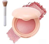 Bloom up Baked Highlighting Blush, Soft Pinch Luminous Blush,6 Shades,Natural Finish - Buildable Color,Shape, Contour & Highlight,for All Skin Tones (#02)