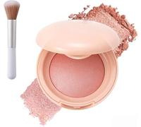 Bloom up Baked Highlighting Blush, Soft Pinch Luminous Blush, Natural Finish - Buildable Color, Shape, Contour & Highlight, for All Skin Types (#04)