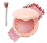 Bloom up Baked Highlighting Blush, Soft Pinch Luminous Blush, Pink Lumious Blush Makeup, Natural Finish - Buildable Color, Shape, Contour & Highlight (02#, One Size)