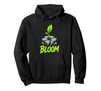 Bloom Urban Plant Sprout Bold Graphic Resilient Nature Pullover Hoodie