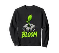 Bloom Urban Plant Sprout Bold Graphic Resilient Nature Sweatshirt