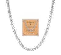 Bloom Verge Son Silver Cuban Chain Gifts Boys Mens,3mm/5mm/6mm,18/20/22 Inch Necklace Chain 13th 16th 18th 21th Brithday Jewelry Gift Box for Son(5cm/18)