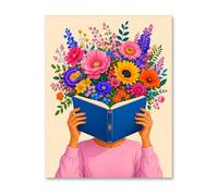 Bloom When You Read Wall Art Book Lover Print Reading Nook Decor Library Artwork Teacher Classroom Decor Literacy Poster Book Club Gift Homeschool Room Decor 11x14 Unframed Poster