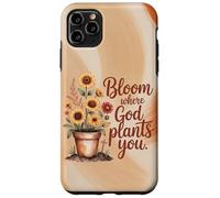 Bloom Where God Plants You Autumn Christian Case for iPhone 11 Pro Max