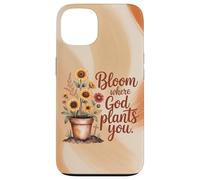 Bloom Where God Plants You Autumn Christian Case for iPhone 13