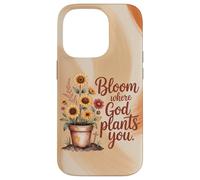 Bloom Where God Plants You Autumn Christian Case for iPhone 14 Pro