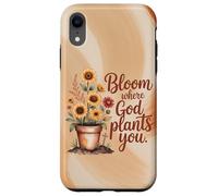 Bloom Where God Plants You Autumn Christian Case for iPhone XR