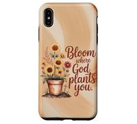 Bloom Where God Plants You Autumn Christian Case for iPhone XS Max