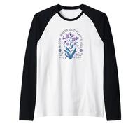 Bloom Where God Plants You Inspirational Flower Quote Raglan Baseball Tee