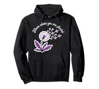 Bloom where you are planted Dandelion Hearts Airplanes Pullover Hoodie