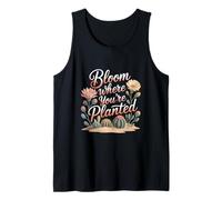 Bloom Where You are Planted Faith Growth Floral Tank Top