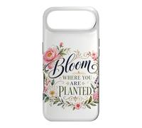 Bloom Where You Are Planted Floral Art Quote Case for iPhone Air