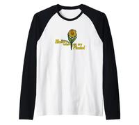 Bloom Where You are Planted Monarch Caterpillar Raglan Baseball Tee