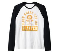 Bloom Where You are Planted Raglan Baseball Tee