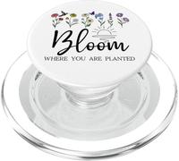 Bloom Where You Are Planted Wildflower Christian Bible Verse PopSockets PopGrip for MagSafe