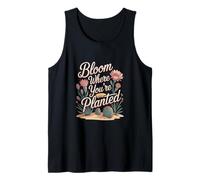 Bloom Where You’re Planted Cactus Flower Tank Top