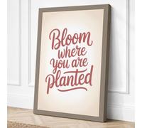 Bloom Where You're Planted Canvas Wall Art Print 18x12 Inch (46 x 30 cm)