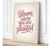 Bloom Where You're Planted Canvas Wall Art Print 24x16 Inch (61 x 41 cm)