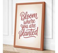 Bloom Where You're Planted Canvas Wall Art Print 36x24 Inch (91 x 61 cm)
